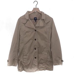 Gap cotton utility jacket khaki coat medium
